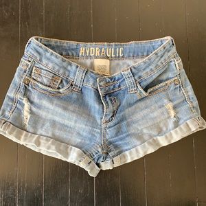 Low rise Jean shorts
